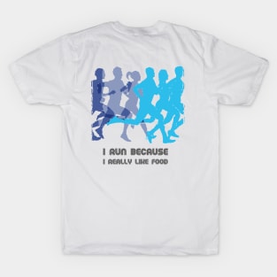 Fasbytes Running ‘I RUN, Because i really like food’ T-Shirt